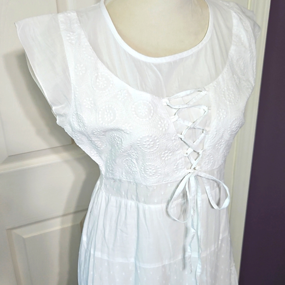 White Bohemian Dress